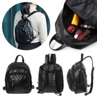 Bolso de hombro de viaje de gran capacidad para mujer, Mochila De Cuero PU de alta calidad, antirrobo - details 5