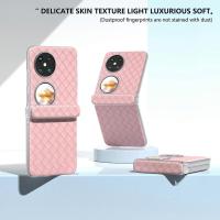Para Huawei Pocket 2 Funda con textura tejida Protección de bisagra PU + PC Funda para teléfono - details 3