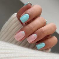 24Pcs Uñas Postizas Largas Cuadradas Estilo Francés Falsas Uñas Desmontables Toppers De Uñas Completos Para Manicura DIY Y Salon - details 5