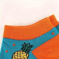Calcetines tobilleros invisibles para mujer, medias transpirables con dibujos animados, novedad, 12 pares - details 1