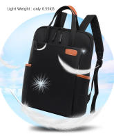 Mochila De trabajo simple para mujer, bolso de mano para ordenador portátil, mochila de hombro ligera informal, mochila de viaje de gran capacidad con cinturón de equipaje - details 15