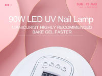 Secador de uñas de 45LED Lámpara LED para curar todo el esmalte de uñas de Gel con pantalla táctil LCD grande Sensor inteligente para salón de manicura de marca Clou Beaute - details 0