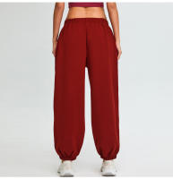 Otoño Invierno nuevos pantalones deportivos de cintura alta Modal suave Jogger correr entrenamiento suelto Casual Fitness pantalones largos - details 26