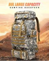 Mochila de senderismo de 80L, bolsa impermeable al aire libre, estilo táctico militar, multifuncional para acampar y montar - details 0
