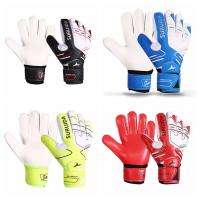 1 par de guantes de portero de talla 5-10, guantes antideslizantes de látex para portero de fútbol para niños, guantes de portero de juego suaves y gruesos, fútbol - details 15