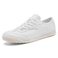 Nuevos zapatos deportivos blancos clásicos de alta calidad informales para hombre, cómodos y planos con cordones, zapatos deportivos para caminar jóvenes y puros, para correr, precio bajo, Guangzhou - details 4