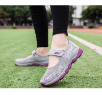 Zapatos Deportivos informales de malla tejida para mujer, zapatillas profesionales antideslizantes para correr, zapatos ligeros y cómodos para mamá, Verano - details 13