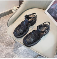 Sandalias Baotou nueva suela gruesa hueca tejida talla 4142 - details 31