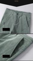 Pantalones de Veludo Cálidos de Invierno Moda de Negocios Casuales para Hombres Tela Elástica - details 19