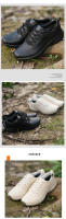 Zapatillas de Cuero de Primera Calidad para Hombres Transpirables, Cómodas, Impermeables, Antideslizantes, Resistentes al Desgaste, Garantía de Calidad por Un Año - details 2