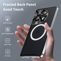 Funda de carga inalámbrica transparente a prueba de golpes para Oneplus 13 12 11 Nothing Phone1 cubierta trasera mate parachoques de aluminio fundas de teléfono acrílicas - details 1