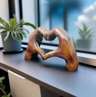 Escalera de resina en forma de corazón para el hogar, sala de estar, lámpara de escritorio, adornos de viento de lujo, Acción de Gracias - details 1