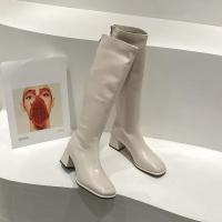 Botas Altas para Mujer, Zapatos Casuales, Color Sólido, Caballero, Primavera, Otoño, Nuevo - details 5