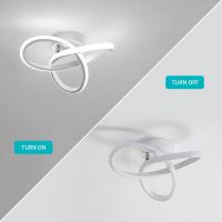 Goeco Lámpara de Techo LED Acrílica Moderna 38W Dimble Montaje Semi-Flush Forma Floral - details 2