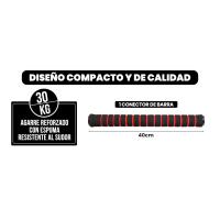 Juego de Mancuernas Ajustables 4 en 1 con Barra Recta de Conexión, Discos
