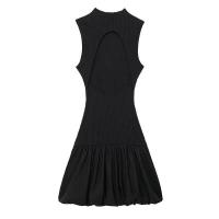 Mini Vestido de Moda para Mujer Sin Mangas, Collage, Listo para Playa y Fiesta de Noche - details 16