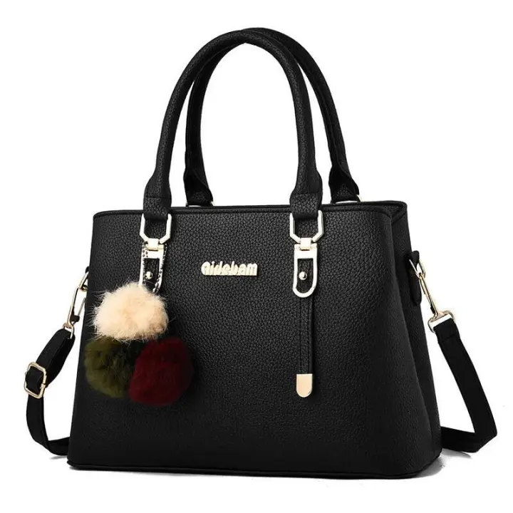 Bolsos de moda de gran capacidad para mujer, bolso de un hombro tipo bandolera Simple de Color sólido, mochila de lujo de alta gama - 1