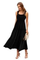 2025 vestido largo sin espalda cansado y suave informal de verano para mujer, vestido estilo chaleco - details 6