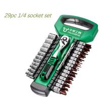 Juego de llaves de tubo de 72 dientes Cr-V 1/4 "3/8" 1/2 "herramienta de reparación de automóviles herramienta de bandeja de enchufe de alta dureza resistente al desgaste - details 9