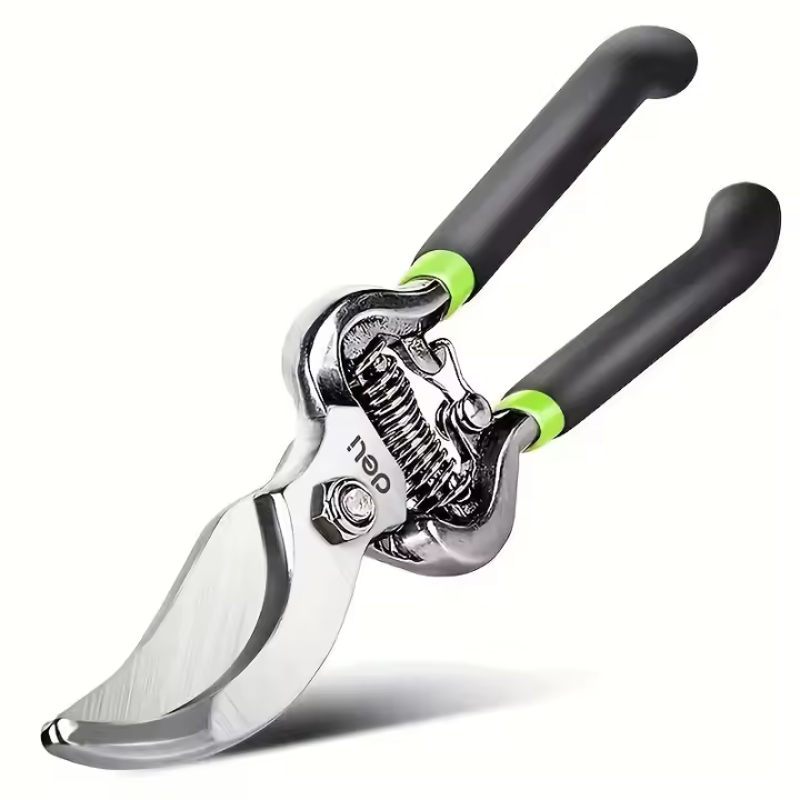 Tijeras de podar profesionales de 8 pulgadas, tijeras de jardín de acero al carbono, diseño contemporáneo, no requiere energía, cortadores de ramas de árboles multifuncionales para jardinería doméstica - 1