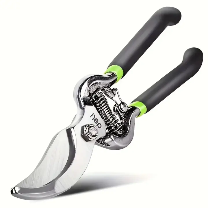 Tijeras de podar profesionales de 8 pulgadas, tijeras de jardín de acero al carbono, diseño contemporáneo, no requiere energía, cortadores de ramas de árboles multifuncionales para jardinería doméstica - 1