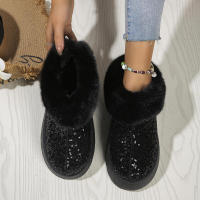 Botines de mujer de felpa cortos de moda con punta redonda Gran venta 2024 - details 11