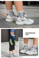 Zapatillas para niños 2025 primavera y otoño nuevas zapatillas para niños malla transpirable media y vieja botones giratorios para niños marea para niña. - details 12