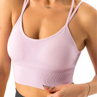 Nvgtn-Sujetador sin costuras para mujer, Top de licra, elástico, transpirable, realce de pecho, ropa interior deportiva de ocio - details 27