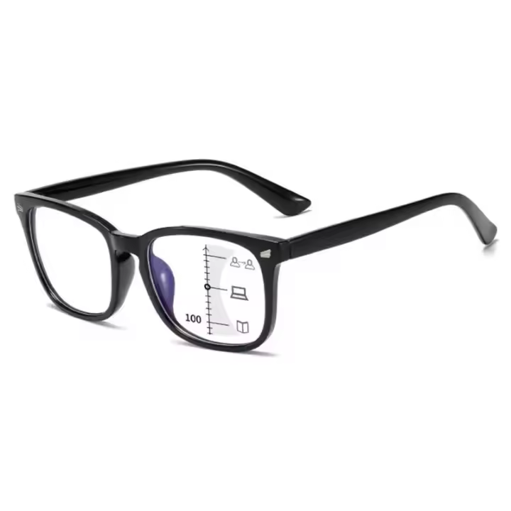 Gafas de Lectura Cuadradas Progresivas Multifocus Marco Completo Lentes de Policarbonato - 1