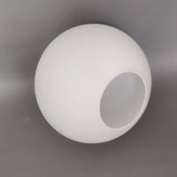 Pantalla de lámpara de vidrio blanco, accesorio redondo, forma de globo, ajustable, 10 cm, 12 cm, 15 cm, 20 cm, 25 cm, - details 2