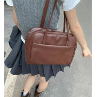 Bolso de Hombro para Mujer Moderno Coreano Gran Capacidad, Diseño Versátil Retro, Ajuste Comodo para Uso Diario y Casual (Color Sólido, Estilo Retro) - details 11