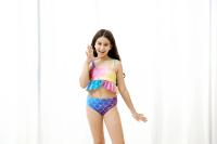 Traje de Baño de Sirena para Niñas Rápido Secado Cómodo Estilo de Prisa Material de Poliéster - details 8