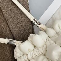 Dulce bolso de cubo con cordón de estilo coreano, bolso de rejilla, pequeño bolso cruzado, bolso para teléfono móvil, bolso de hombro de nailon de Color sólido, viaje - details 4