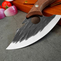 Cuchillo De Cocina Multifuncional De Acero Inoxidable Forgado Con Abrebotellas Y Funda Cuchillo Para Carne Y Desbonador - details 5