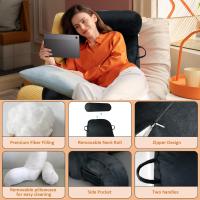 Cojín de lectura XL Almohada cervical extraíble para cama y sofá Almohada lumbar ideal para adultos con espuma viscoelástica Gris - details 11