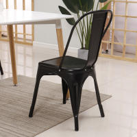 EGOONM-Sillas de Metal para comedor, muebles de exterior apilables de estilo Industrial para restaurante, boda, terraza, 4 Uds. - details 2