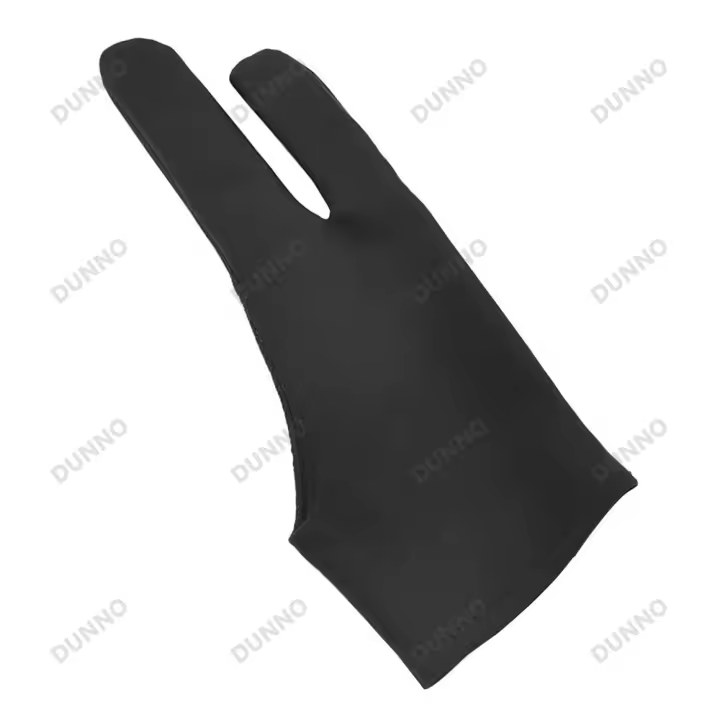 Guante de pintura de dos dedos antitáctil y antiincrustante para dibujo, tableta, iPad, tablero de pantalla - 1