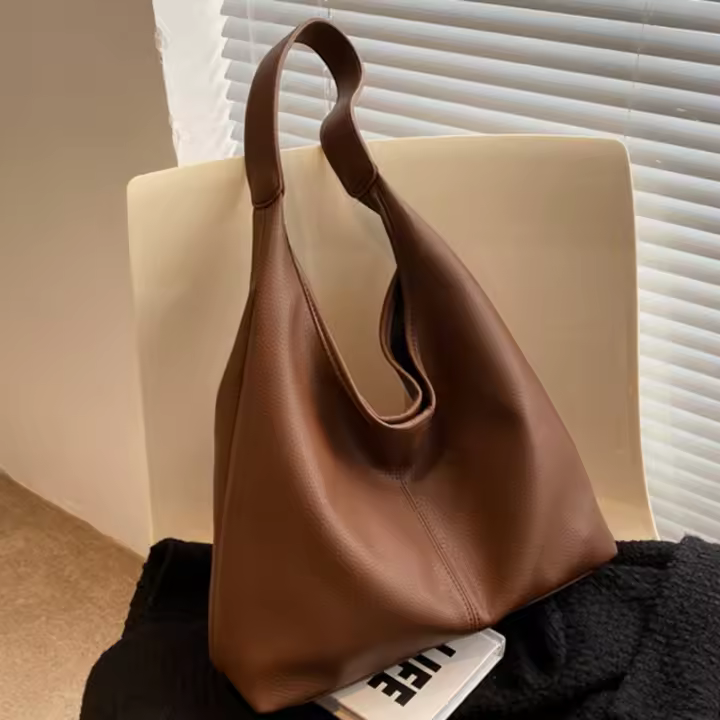Bolso de hombro grande y ligero a la moda, bolso de mano de PU para mujer, niño y madre de alto sentido - 1