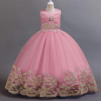 Vestido de princesa elegante de alta gama para niñas, ideal para presentaciones de piano infantiles. - details 16