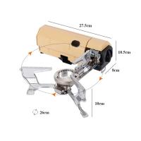 Estufa plegable portátil Camping Card 2670W, exterior, senderismo, cocina VIE, barbacoa, sistema de calefacción con quemador de gas - details 9