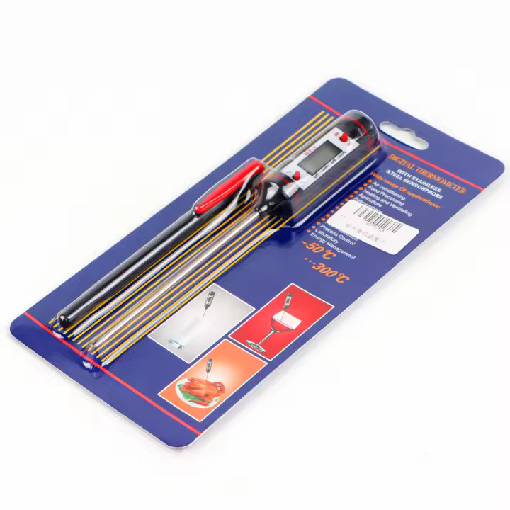 Termómetro Digital electrónico para cocina, herramienta de sonda de acero inoxidable 304, medidor de temperatura de alimentos, agua, aceite, barbacoa - 1