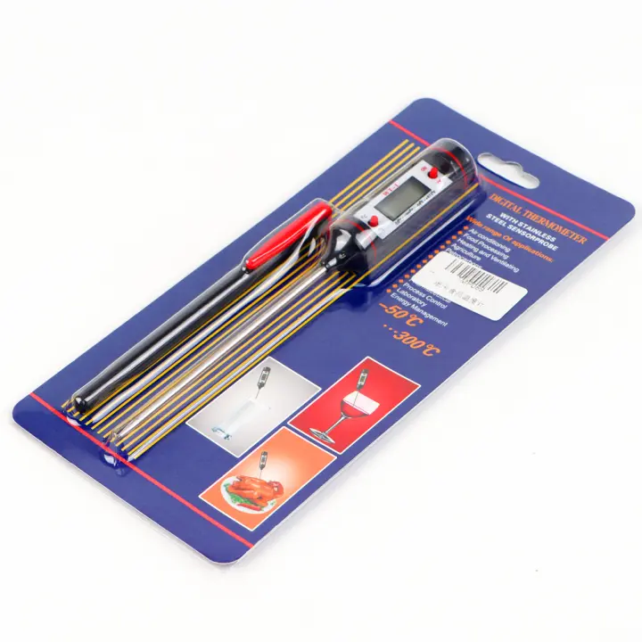Termómetro Digital electrónico para cocina, herramienta de sonda de acero inoxidable 304, medidor de temperatura de alimentos, agua, aceite, barbacoa - 1