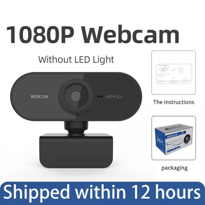 Minicámara Web 4K USB para ordenador, Webcam para PC, portátil, transmisión en vivo, Full HD, 1080P, para trabajar con micrófono y trípode - 1