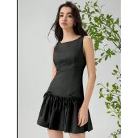 Vestido corto sin mangas con lazo de cinco colores estilo primaveral - details 14