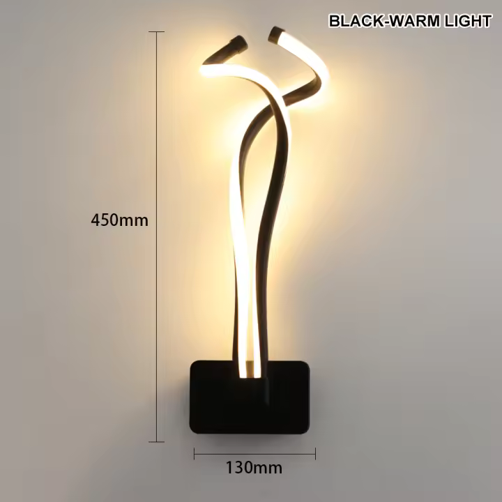 Lámparas LED modernas de pared para interiores, candelabro de pared para decoración de dormitorio, mesita de noche, sala de estar, CA de 90V-260V - 1