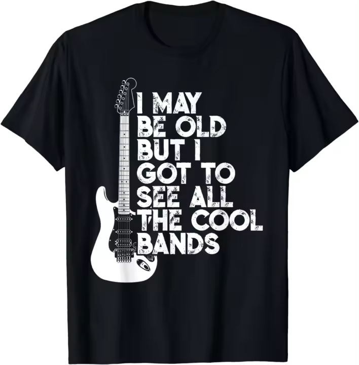 Camiseta de Hombre con Estilo Viste a los Bands Cool Old - 1