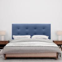 Cabezales de Cama Capitoné hasta el Suelo. Cabezal tapizado ACUALINE Tela y Polipiel. Cabeceros de Cama Matrimonio e Individual (Tela Beige, 160cm (Camas 150/160)) - details 25
