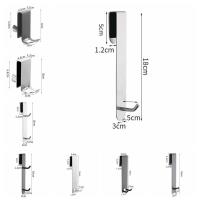 Gancho trasero para puerta de ducha de acero inoxidable, resistente al óxido, sin perforaciones, toallero para puerta de vidrio, colgador de albornoz antideslizante Simple - details 0