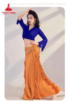 Baile de tres mujeres, blusas y faldas de gasa de manga larga, trajes de danza del vientre oriental para niñas - details 24