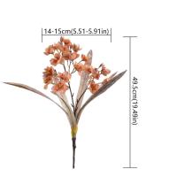 Rama de narciso Artificial de tacto Real, flor de narciso de seda hecha a mano elegante, flor falsa de lujo, escritorio para sala de estar - details 0